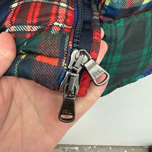 Polo Ralph Lauren Men’s Unisex Ripstop Patchwork Aztec Goose Down Zip Jacket - Picture 10 of 15